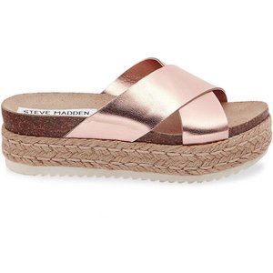 Steve Madden Platform Rose Gold Sandals
